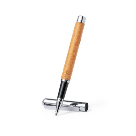 Set Éco-responsable de Stylos et Rollers Personnalisés Vincen pas cher Matières : cuir recyclé goodies publicitaire événementiel