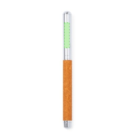 Set Éco-responsable de Stylos et Rollers Personnalisés Vincen pas cher Matières : cuir recyclé cadeau collaborateur premium