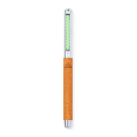 Set Éco-responsable de Stylos et Rollers Personnalisés Vincen pas cher Matières : cuir recyclé impression logo haute qualité