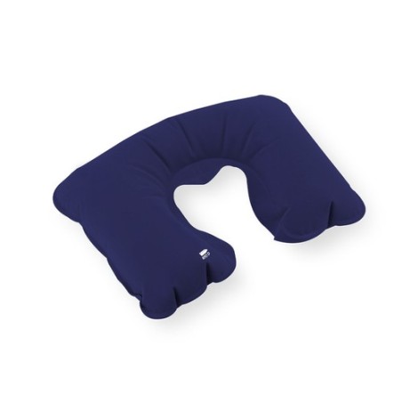 Coussin Gonflable Éco-responsable pour le Cou - Vildex Couleurs : bleu marine Matières : polyester recyclé