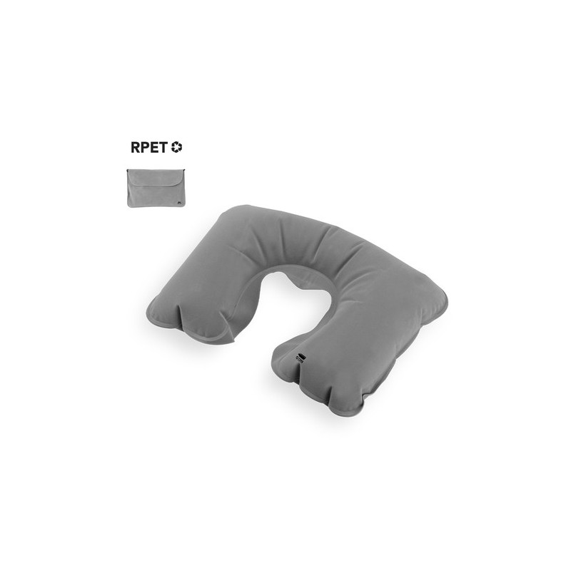 Coussin Gonflable Éco-responsable pour le Cou - Vildex Couleurs : bleu marine Matières : polyester recyclé goodies publicitaire 