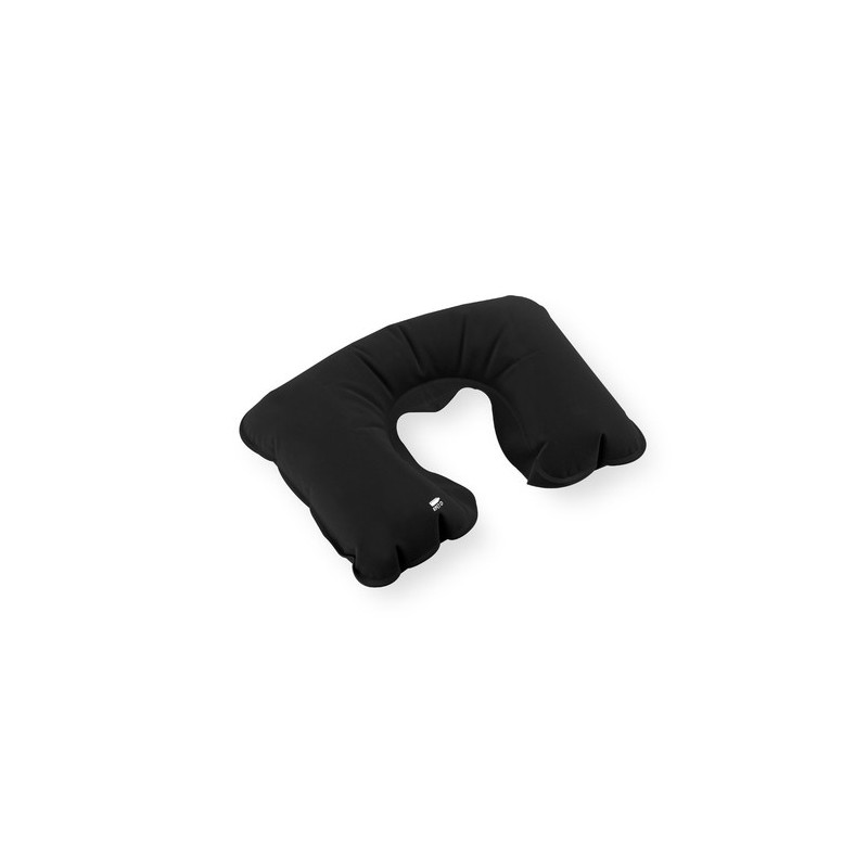 Coussin Gonflable Éco-responsable pour le Cou - Vildex Couleurs : noir Matières : polyester recyclé personnalisable avec votre l