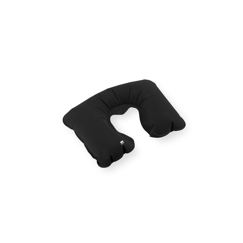 Coussin Gonflable Éco-responsable pour le Cou - Vildex Couleurs : noir Matières : polyester recyclé marquage couleur éclatante