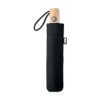 Parapluie pliable  190T en RPET de 23'' - LEEDS Matières : métal Couleurs : noir objet publicitaire robuste