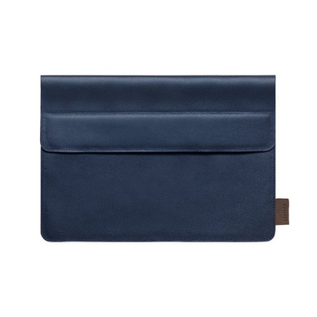 Housse Éco-responsable Personnalisée pour Ordinateur Portable - Kroll Matières : cuir recyclé Couleurs : bleu marine