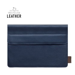 Housse Éco-responsable Personnalisée pour Ordinateur Portable - Kroll Matières : cuir recyclé Couleurs : bleu marine 2