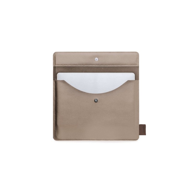 Housse Éco-responsable Personnalisée pour Ordinateur Portable - Kroll Matières : cuir recyclé Couleurs : bleu marine goodies ent