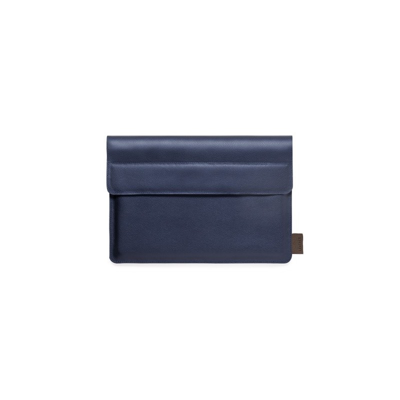 Housse Éco-responsable Personnalisée pour Ordinateur Portable - Kroll Matières : cuir recyclé Couleurs : bleu marine goodies pub