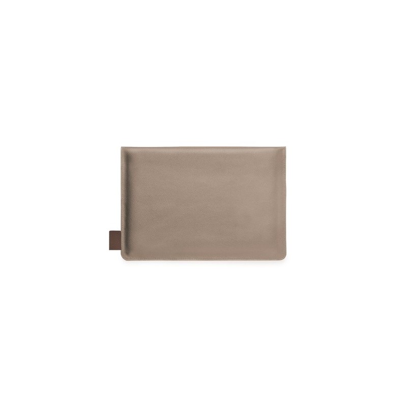 Housse Éco-responsable Personnalisée pour Ordinateur Portable - Kroll Matières : cuir recyclé Couleurs : marron marquage couleur