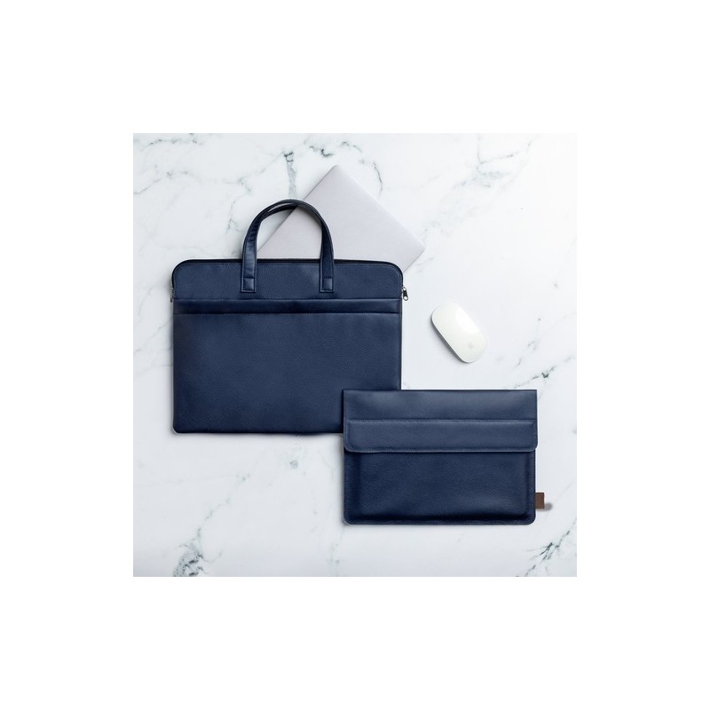 Housse Éco-responsable Personnalisée pour Ordinateur Portable - Kroll Matières : cuir recyclé Couleurs : marron cadeau affaires 