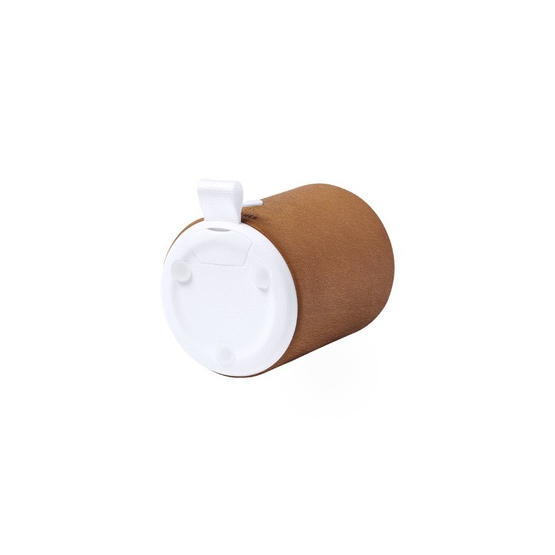 Haut-Parleur Éco-responsable Bluetooth Personnalisé - Sotep RCS Matières : cuir recyclé Couleurs : marron goodies publicitaire é