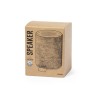 Haut-Parleur Éco-responsable Bluetooth Personnalisé - Sotep RCS Matières : cuir recyclé Couleurs : marron marquage laser ultra p