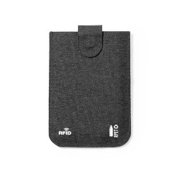 Porte-Cartes Personnalisé Élégant et Sécurisé RFID Guarex Couleurs : noir Matières : polyester recyclé