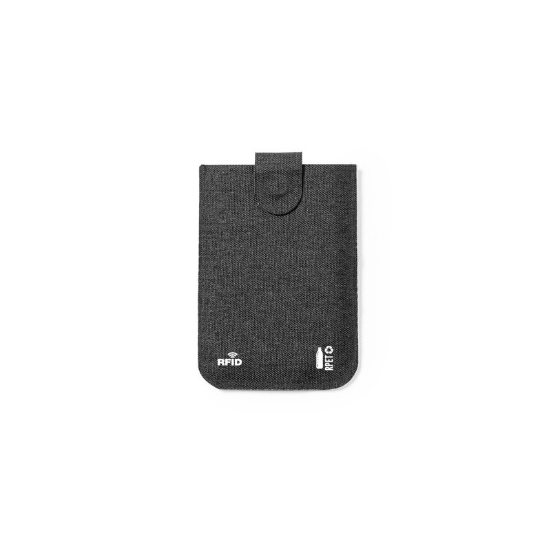 Porte-Cartes Personnalisé Élégant et Sécurisé RFID Guarex Couleurs : noir Matières : polyester recyclé