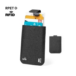 Porte-Cartes Personnalisé Élégant et Sécurisé RFID Guarex Couleurs : noir Matières : polyester recyclé 2