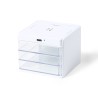 Chargeur Organisateur Personnalisé Idéal pour Bureau - Macky Couleurs : blanc