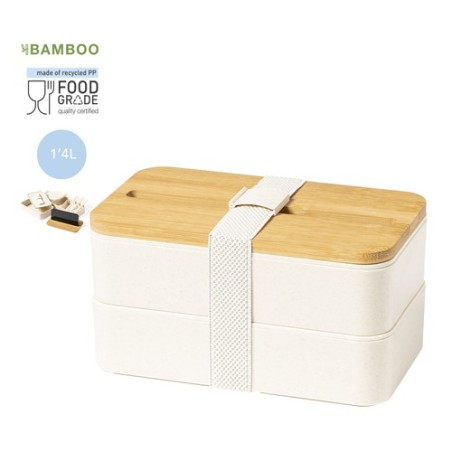 Gamelle Éco-responsable et Pratique Personnalisée Graftan Matières : bambou