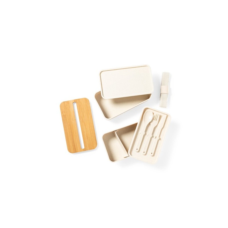 Gamelle Éco-responsable et Pratique Personnalisée Graftan Matières : bambou goodies publicitaire événementiel