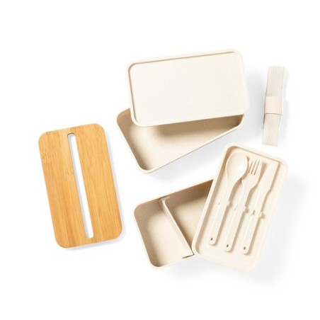 Gamelle Éco-responsable et Pratique Personnalisée Graftan Matières : bambou goodies publicitaire événementiel