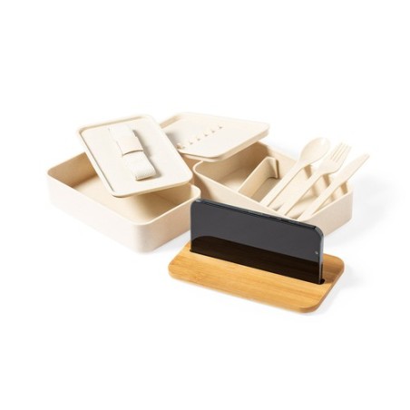 Gamelle Éco-responsable et Pratique Personnalisée Graftan Matières : bambou impression haute définition