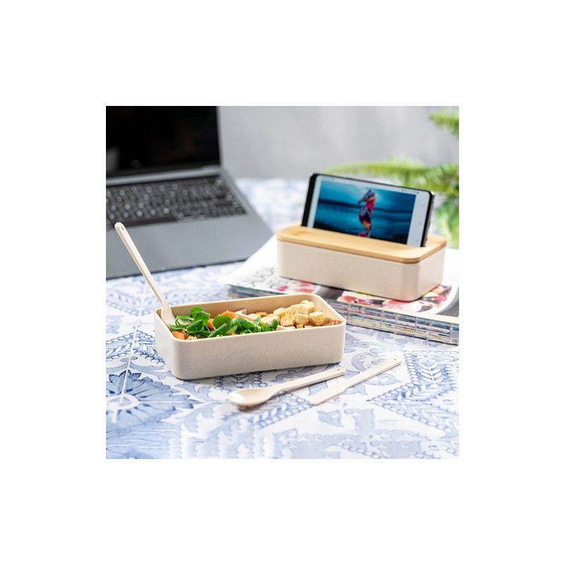 Gamelle Éco-responsable et Pratique Personnalisée Graftan Matières : bambou objet promotionnel éco-responsable