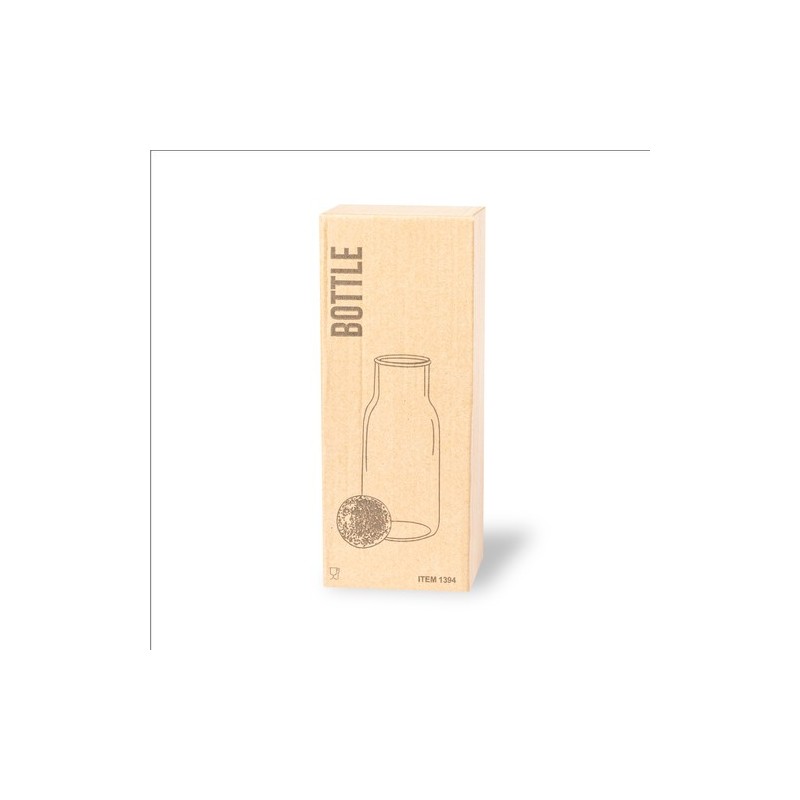 Bouteille en Verre Personnalisée Ricadel Matières : liège objet promotionnel éco-responsable