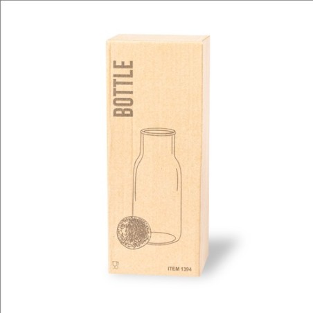 Bouteille en Verre Personnalisée Ricadel Matières : liège cadeau collaborateur premium