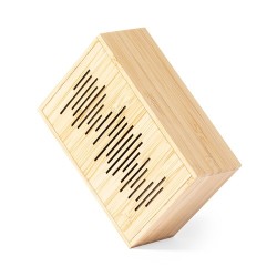 Enceinte Éco-responsable Solaire Personnalisée Laurens FSC Matières : bambou 2