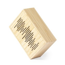 Enceinte Éco-responsable Solaire Personnalisée Laurens FSC Matières : bambou livraison express 24h 48h