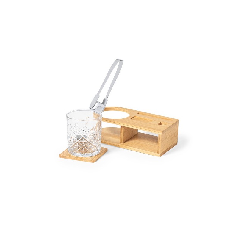 Set de Bar Personnalisé Éco-responsable Whisky Devon Matières : bambou goodies publicitaire événementiel
