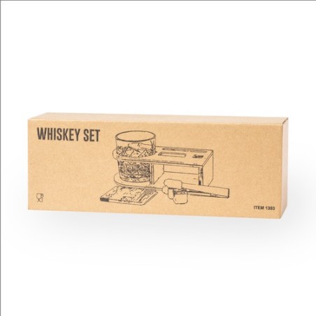 Set de Bar Personnalisé Éco-responsable Whisky Devon Matières : bambou objet promotionnel éco-responsable