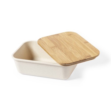 Boîte à déjeuner Personnalisée Éco-responsable - Thadan Matières : bambou Couleurs : naturel marquage laser ultra précis