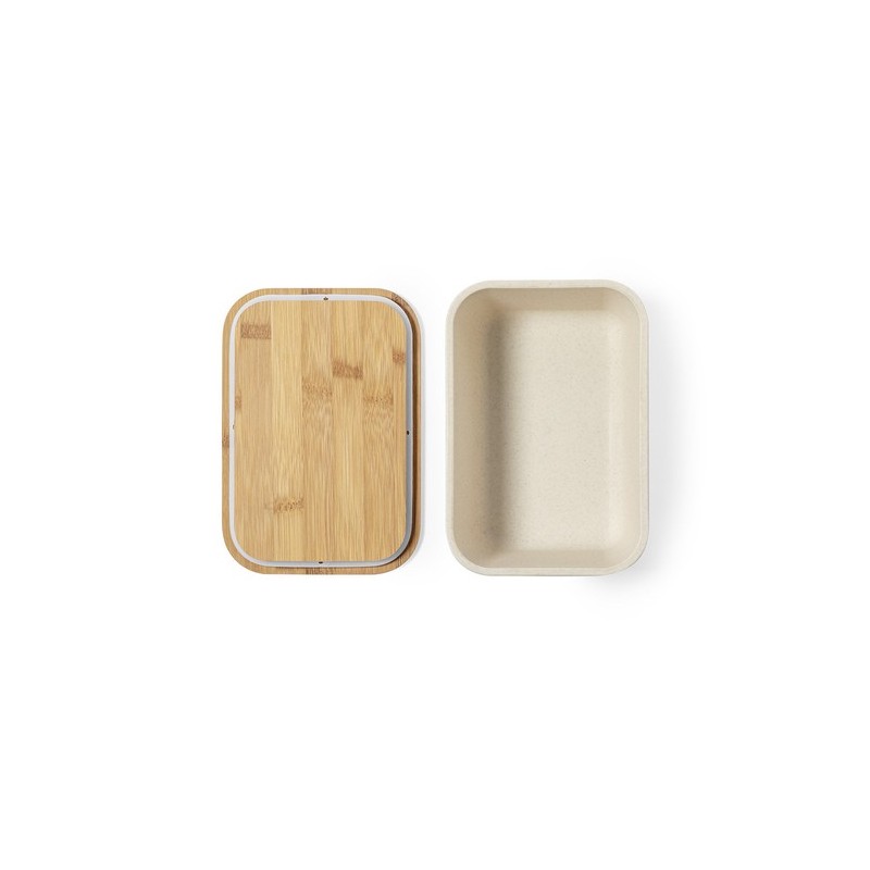 Boîte à déjeuner Personnalisée Éco-responsable - Thadan Matières : bambou Couleurs : naturel goodies entreprise design