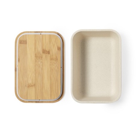 Boîte à déjeuner Personnalisée Éco-responsable - Thadan Matières : bambou Couleurs : naturel goodies entreprise design