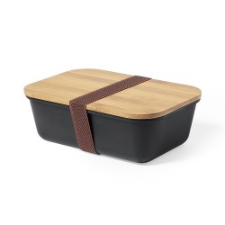 Boîte à déjeuner Personnalisée Éco-responsable - Thadan Matières : bambou Couleurs : naturel 2