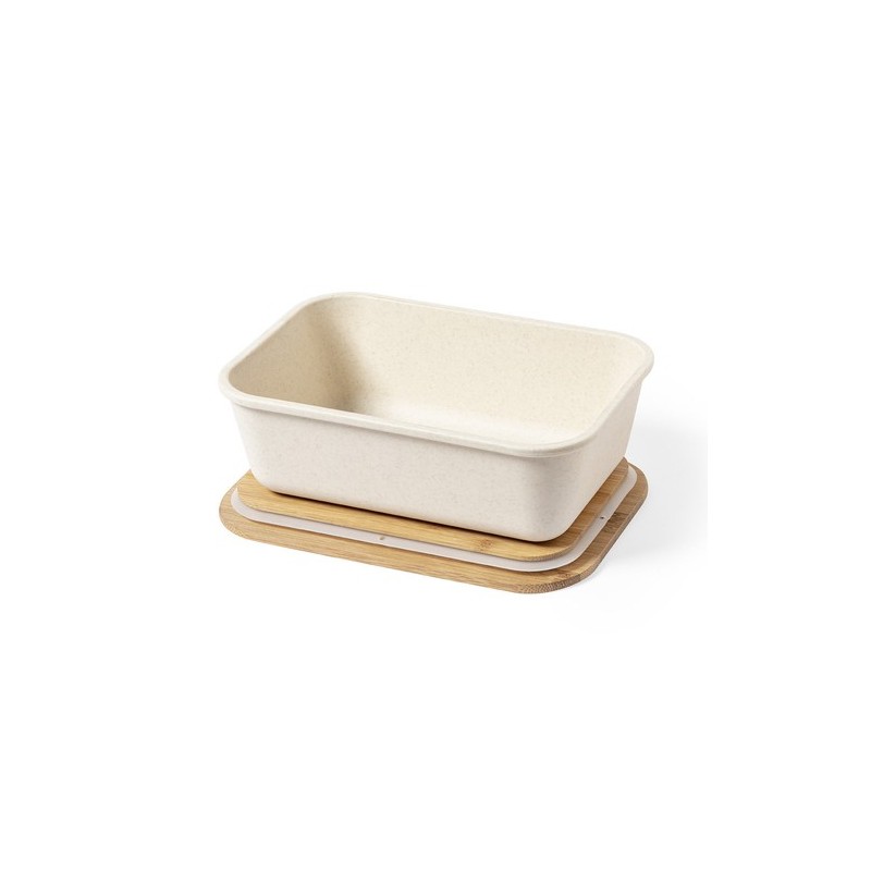 Boîte à déjeuner Personnalisée Éco-responsable - Thadan Matières : bambou Couleurs : noir cadeau collaborateur premium