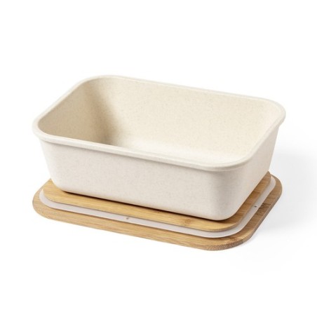 Boîte à déjeuner Personnalisée Éco-responsable - Thadan Matières : bambou Couleurs : noir cadeau collaborateur premium