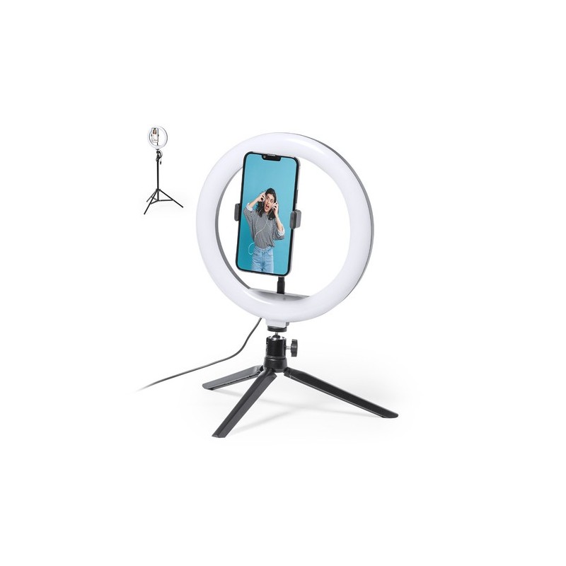 Trépied Lumineux Personnalisé pour Vidéo & Photo - Kristen Couleurs : noir cadeau entreprise pas cher