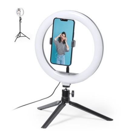 Trépied Lumineux Personnalisé pour Vidéo & Photo - Kristen Couleurs : noir cadeau entreprise pas cher