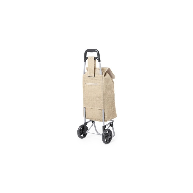 Caddie Course Pliant Éco-responsable et Personnalisé Benorax Matières : jute goodies publicitaire événementiel