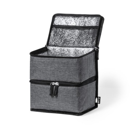 Glacière Isotherme Éco-responsable Personnalisée Pas Cher - Stacy Matières : PEVA Couleurs : gris impression haute définition