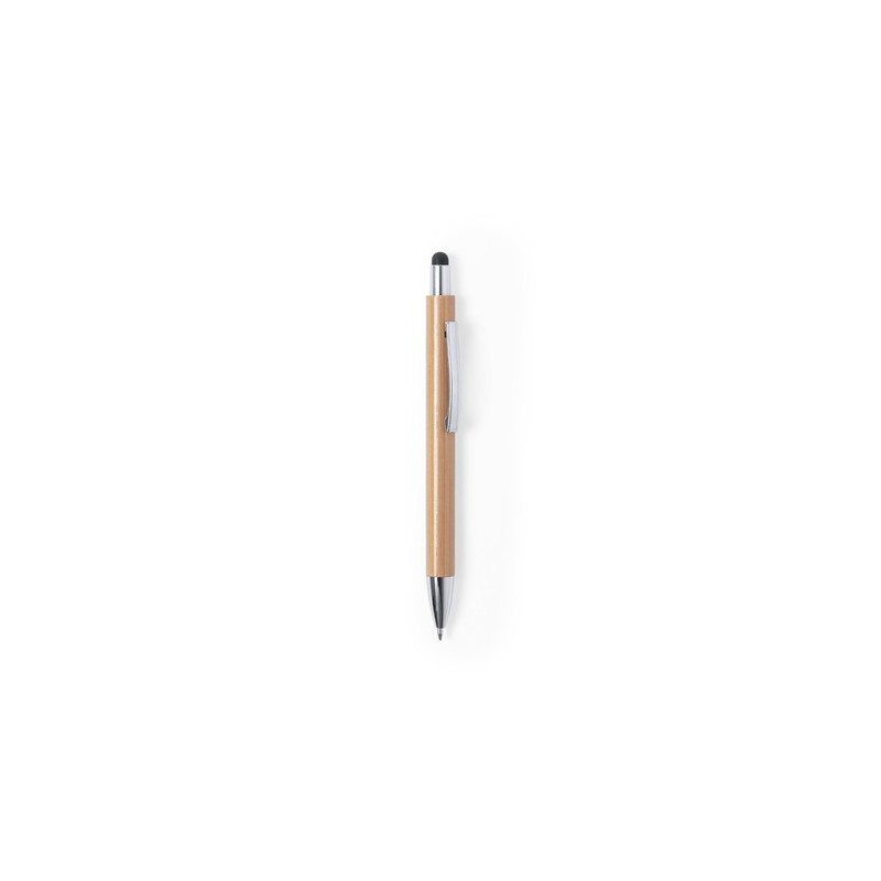 Stylet Bille Personnalisé Multifonction - Zharu Matières : bambou Couleurs : noir