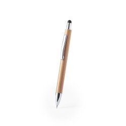 Stylet Bille Personnalisé Multifonction - Zharu Matières : bambou Couleurs : noir cadeau entreprise pas cher