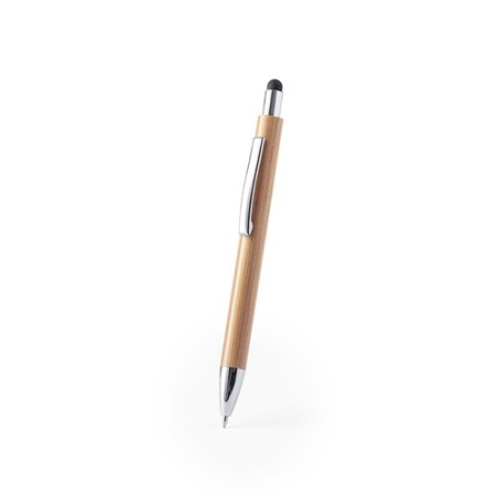 Stylet Bille Personnalisé Multifonction - Zharu Matières : bambou Couleurs : noir cadeau entreprise pas cher