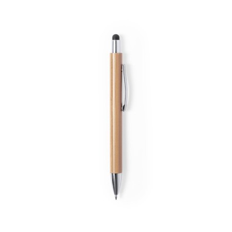 Stylet Bille Personnalisé Multifonction - Zharu Matières : bambou Couleurs : noir goodies publicitaire événementiel