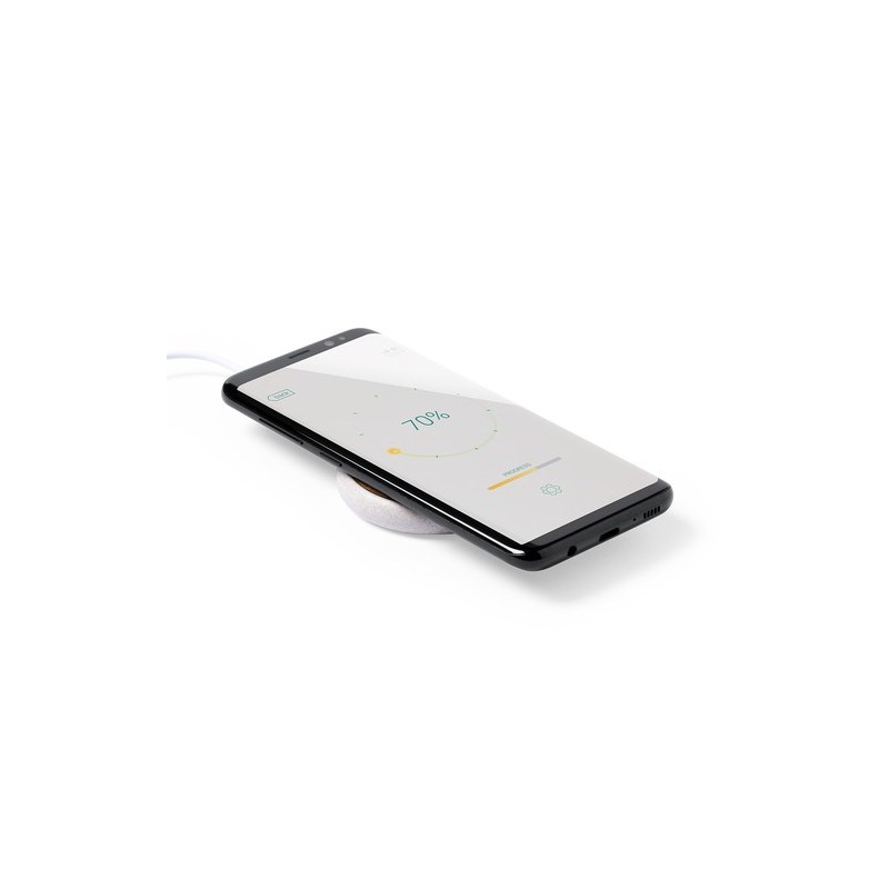 Chargeur Éco-responsable Sans Fil Personnalisé 10W - Fiore Matières : ABS Couleurs : naturel goodies publicitaire événementiel