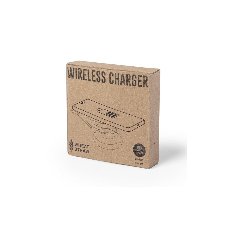 Chargeur Éco-responsable Sans Fil Personnalisé 10W - Fiore Matières : ABS Couleurs : naturel livraison express 24h 48h