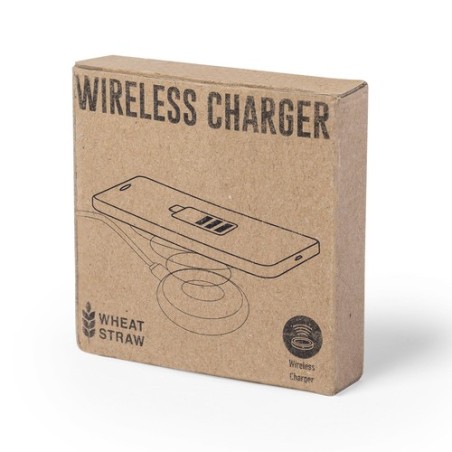 Chargeur Éco-responsable Sans Fil Personnalisé 10W - Fiore Matières : ABS Couleurs : naturel livraison express 24h 48h