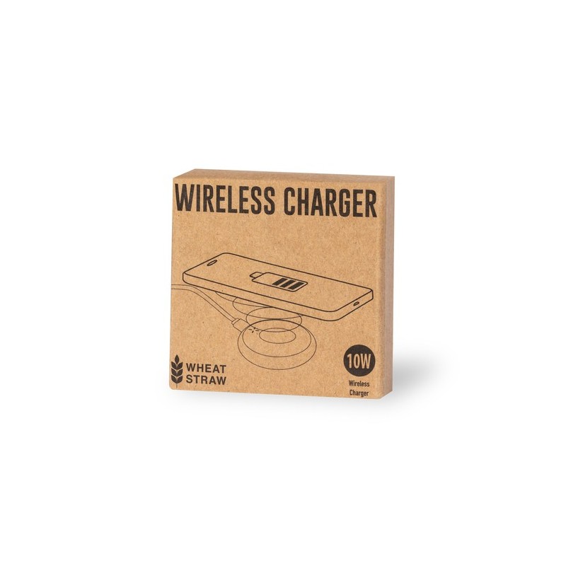 Chargeur Éco-responsable Sans Fil Personnalisé 10W - Fiore Matières : ABS Couleurs : naturel objet promotionnel éco-responsable