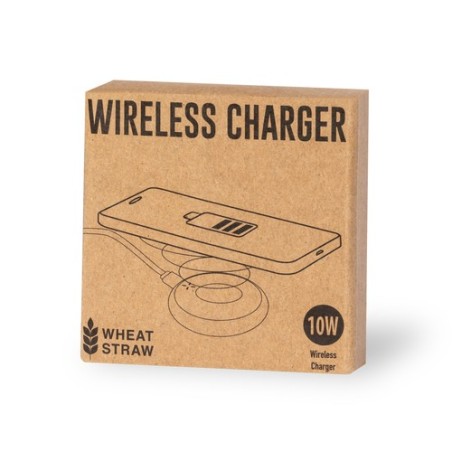 Chargeur Éco-responsable Sans Fil Personnalisé 10W - Fiore Matières : ABS Couleurs : naturel objet promotionnel éco-responsable